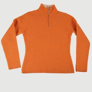Enzo Mantovani  wool and cashmere   Half-Zip MockNeck Sweater